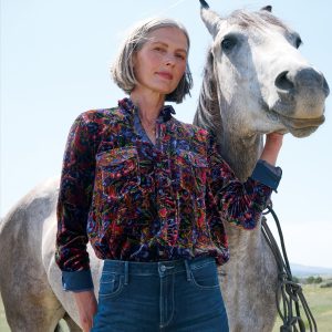 Gretel Floral Velvet Shirt