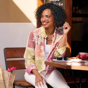 Ryleigh Mixed-Print Shirt